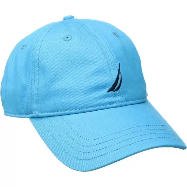 Nautica Mens Classic Logo Adjustable BaseballCap HatCalypso Blue