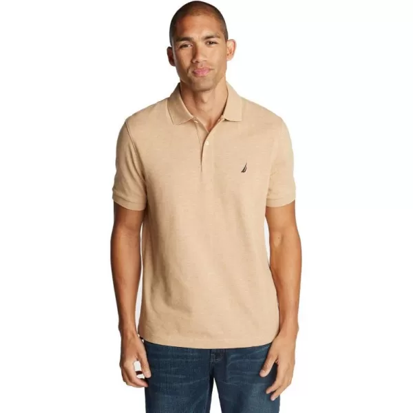 Nautica Mens Classic Short Sleeve Solid Performance Deck Polo ShirtEspresso Basic Polo