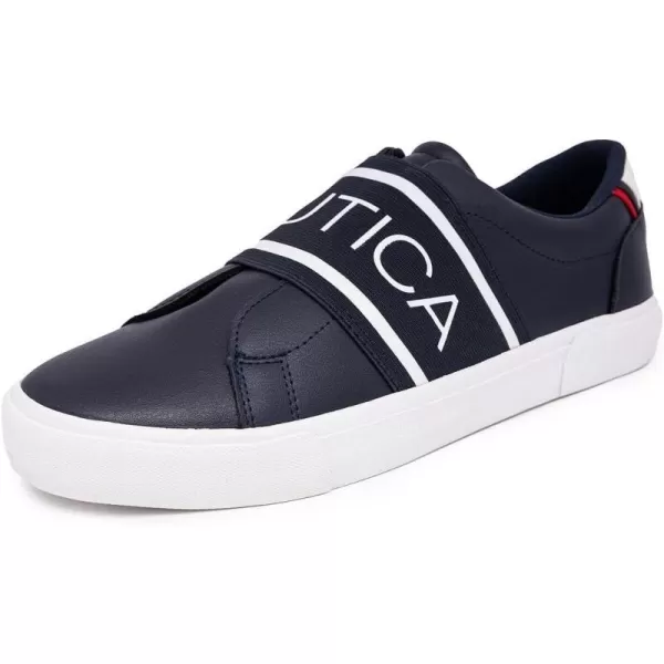 Nautica Mens Classic SlipOn Casual ShoeLow Top Loafer Fashion SneakerNavygraves Elastic