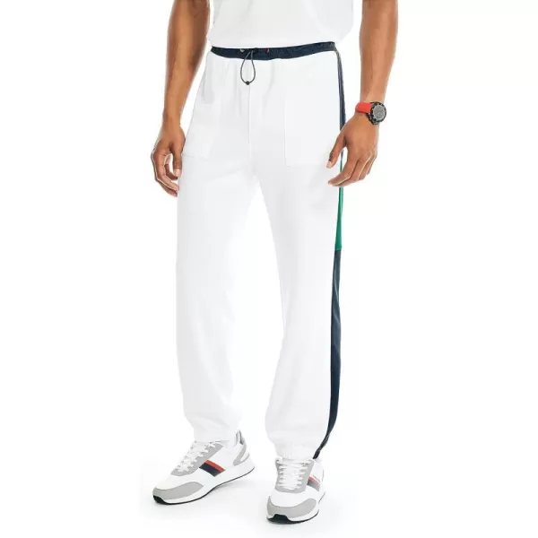 Nautica Mens Competition Sustainably Crafted Performance Jogger PantsBright White