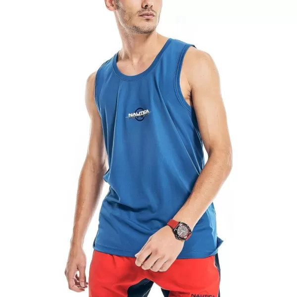 Nautica Mens Competition Sustainably Crafted TankBright Cobalt