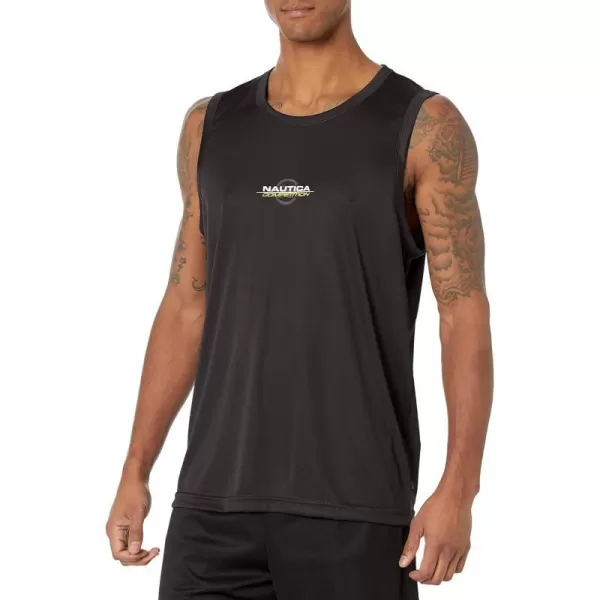 Nautica Mens Competition Sustainably Crafted TankTrue Black