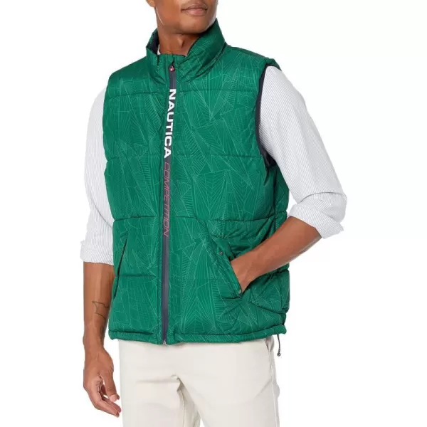 Nautica Mens Competition Sustainably Crafted Tempasphere VestTidal Green