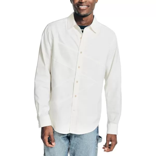 Nautica Mens Corduroy ShirtSail White