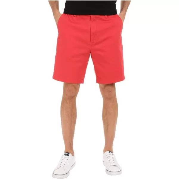 Nautica Mens Cotton Twill Flat Front Chino ShortNautica Sailor Red