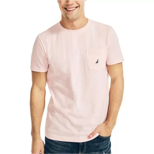 Nautica Mens Crewneck Pocket TShirtOasis Pink