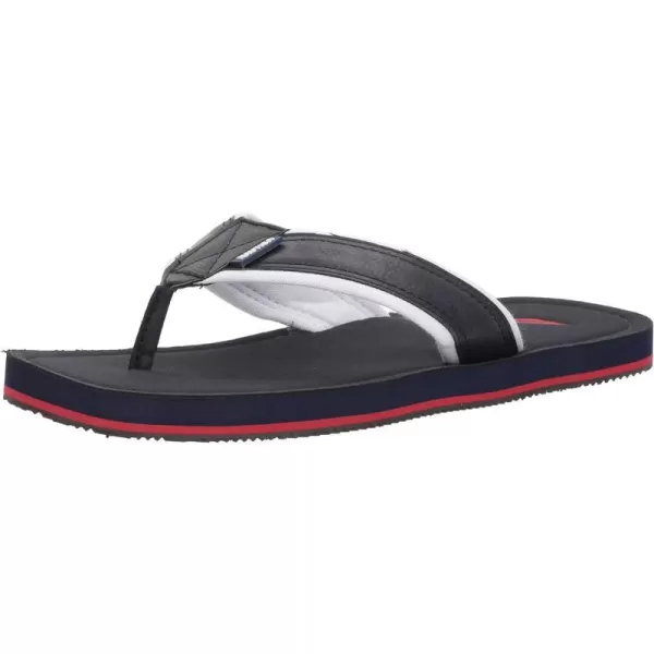 Nautica Mens Flip Flop Beach Sandal Boat Slide Water SlippersBlueWhiteRed