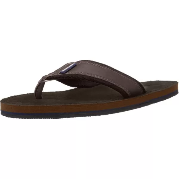 Nautica Mens Flip Flop Beach Sandal Boat Slide Water SlippersDark Brown