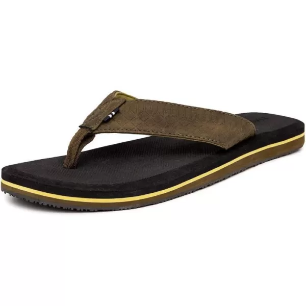 Nautica Mens Flip Flop Beach Sandal Boat Slide Water SlippersOlivetidor