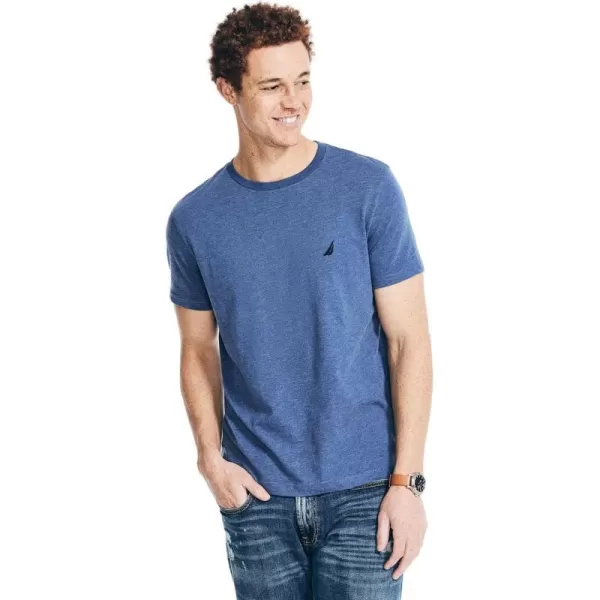 Nautica Mens JClass TShirt2024 Collection Stellar Blue Heather