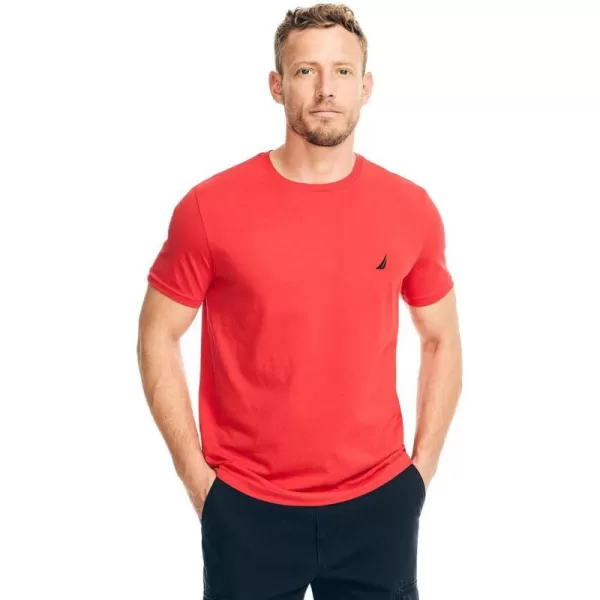 Nautica Mens JClass TShirt2024 Collection Sunrise Red