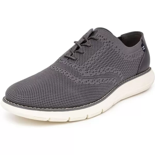 Nautica Mens Knit Dress Oxford LaceUp Sneakers Stylish Comfortable and Ideal for Business or Casual WalkingCharcoalwilberto