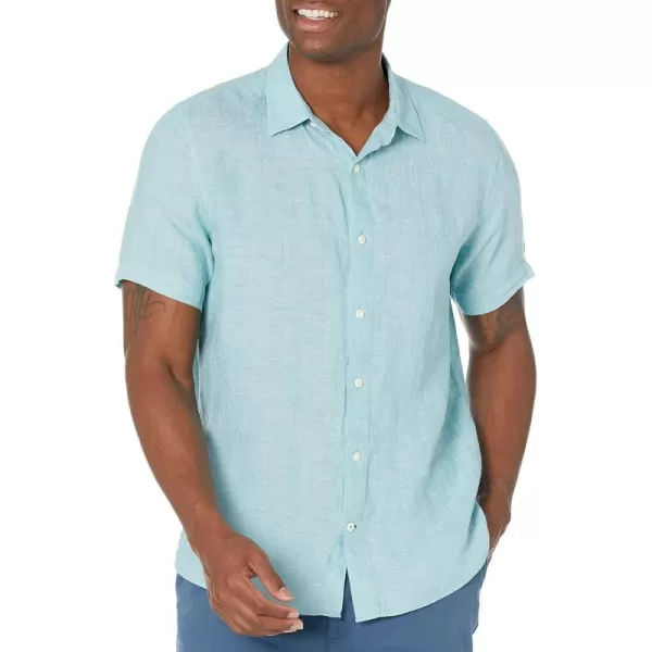 Nautica Mens Linen ShirtAtlantis Green