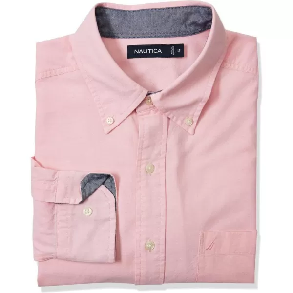 Nautica Mens Long Sleeve Button Down Solid Oxford ShirtOrchid Pink