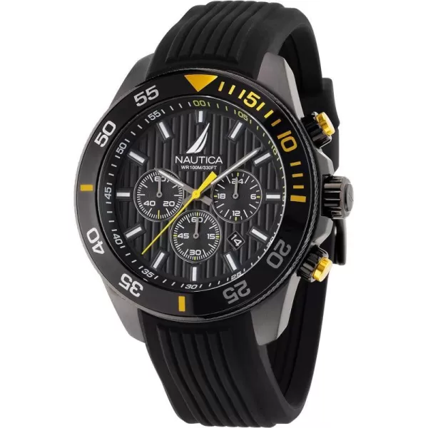 Nautica Mens NAPNOS302 One Black Silicone Strap WatchNautica Mens NAPNOS302 One Black Silicone Strap Watch