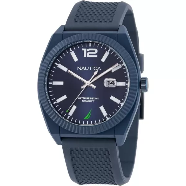 Nautica Mens NAPPBS301 Pacific Beach Blue Wheat PU Fiber Strap WatchNautica Mens NAPPBS301 Pacific Beach Blue Wheat PU Fiber Strap Watch