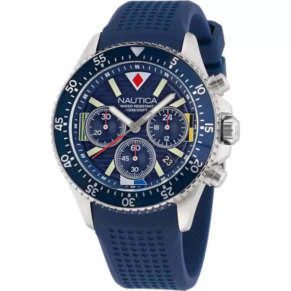 Nautica Mens NAPWPS302 Westport Blue Silicone Strap WatchNautica Mens NAPWPS302 Westport Blue Silicone Strap Watch