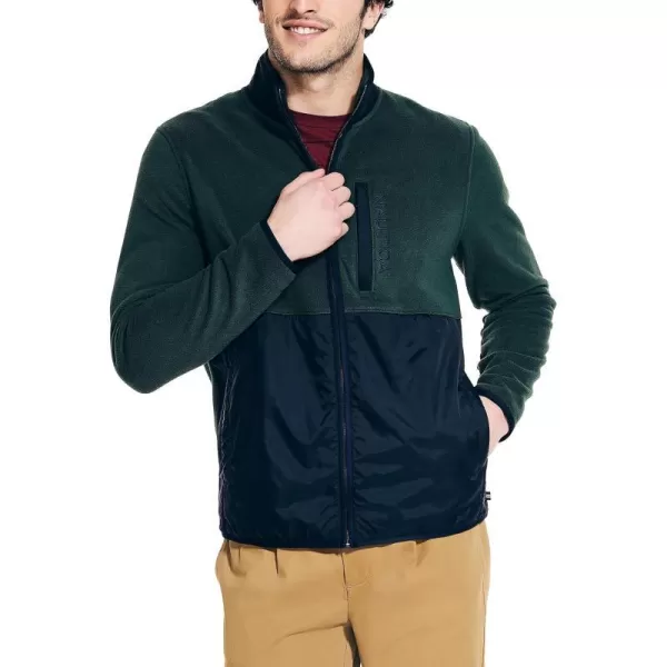 Nautica Mens Nautex FullZip SweatshirtBayou Green