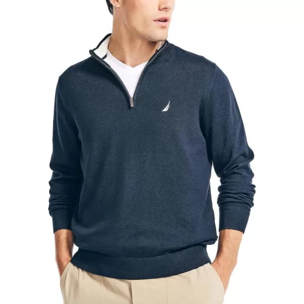 Nautica Mens Navtech QuarterZip SweaterNavy