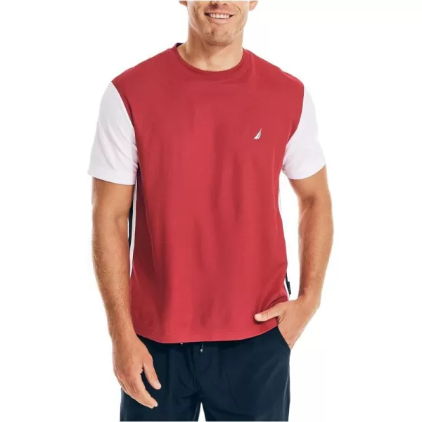 Nautica Mens Navtech Sustainably Crafted TShirtCerise