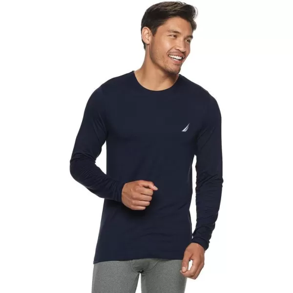 Nautica Mens Performance Long Sleeve Base Layer Crewneck Thermal TopNavy