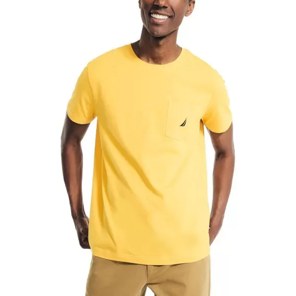 Nautica Mens Performance Pocket TShirtLightning Gold