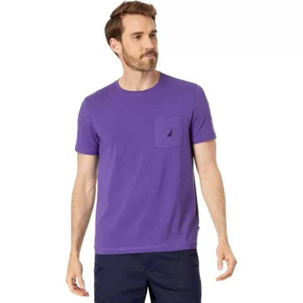 Nautica Mens Performance Pocket TShirtNeptune Purple