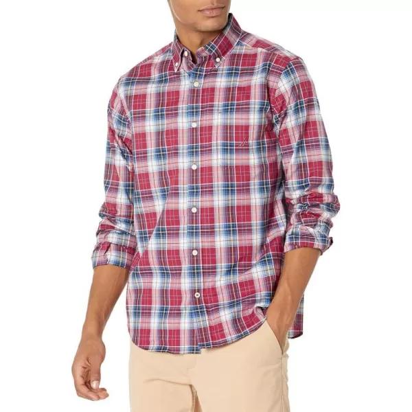 Nautica Mens Plaid Poplin ShirtRusted Hull