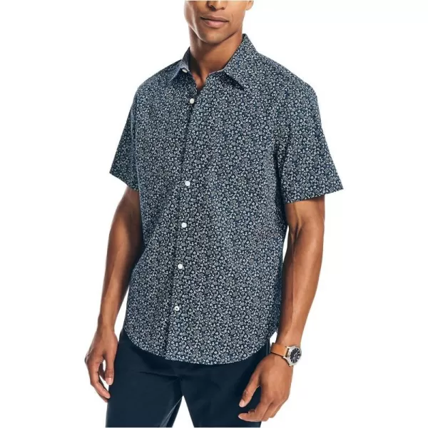 Nautica Mens Poplin Printed ShortSleeve ShirtWorkshirt