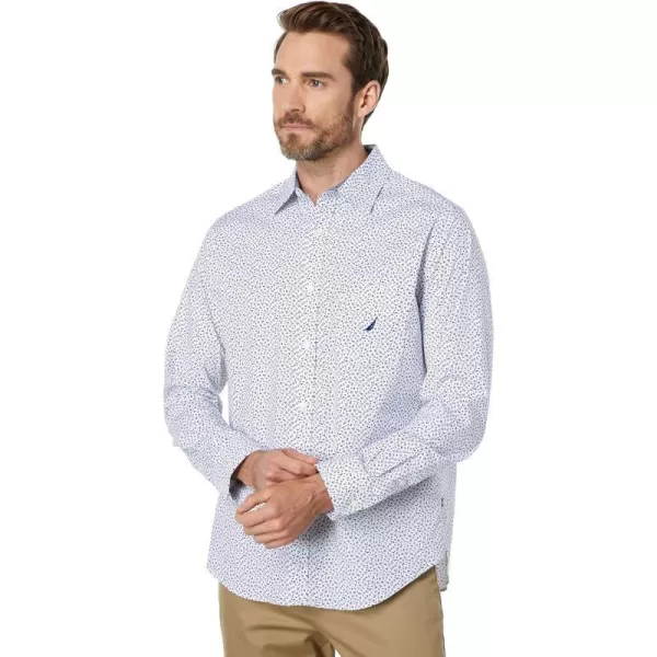 Nautica Mens Printed ShirtBright White