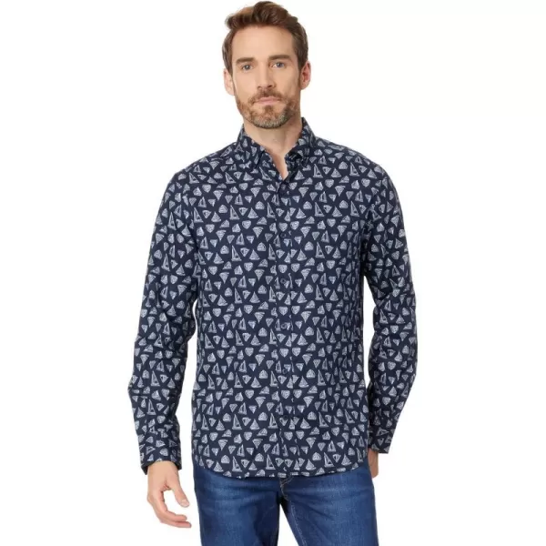 Nautica Mens Printed ShirtMaritme Navy