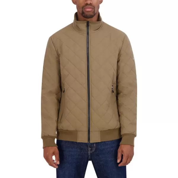 Nautica Mens Quilted Bomber JacketOtter