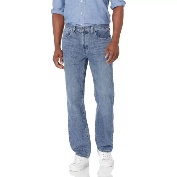 Nautica Mens Relaxed Fit Denim JeansRocky Point Blue