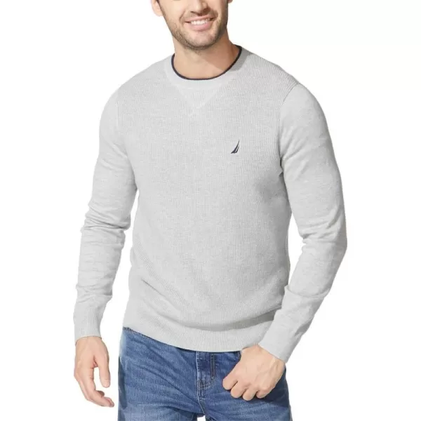 Nautica Mens Ribbed SweaterGrey Heather