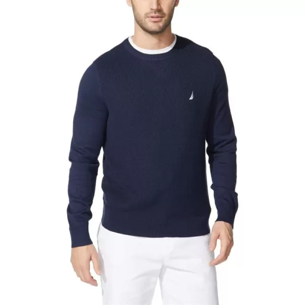 Nautica Mens Ribbed SweaterNavy