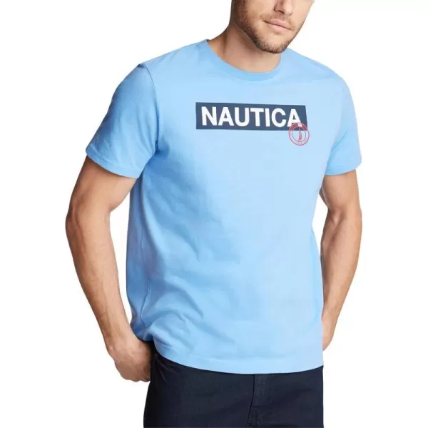 Nautica Mens Short Sleeve 100 Cotton Nautical Series Graphic TeeProvence