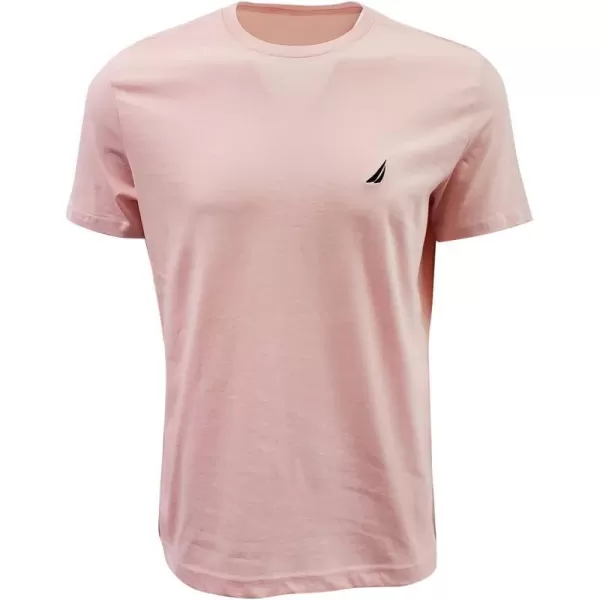 Nautica Mens Short Sleeve Solid Crew Neck TShirtOasis Pink