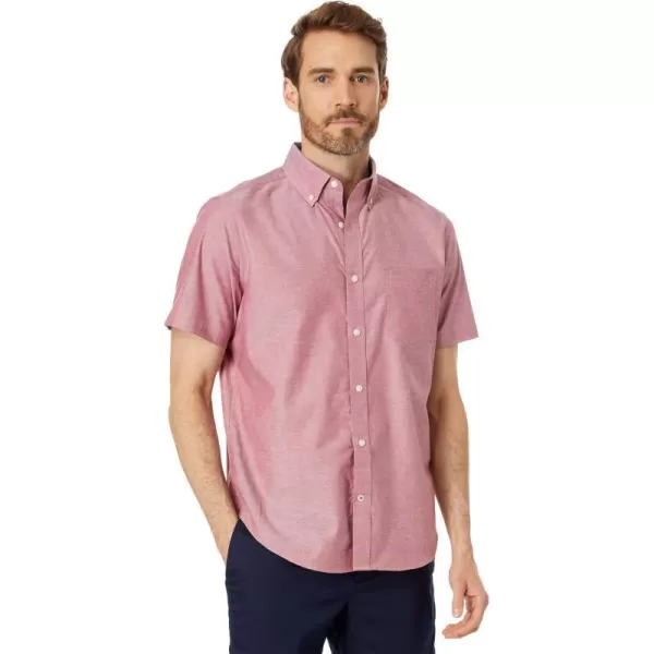 Nautica Mens ShortSleeve Oxford ShirtBiking Red