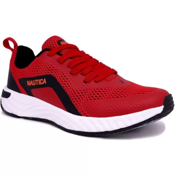 Nautica Mens Sneakers Comfortable Casual LaceUp Fashion Walking Shoes Lightweight JoggersRed Black Cofield