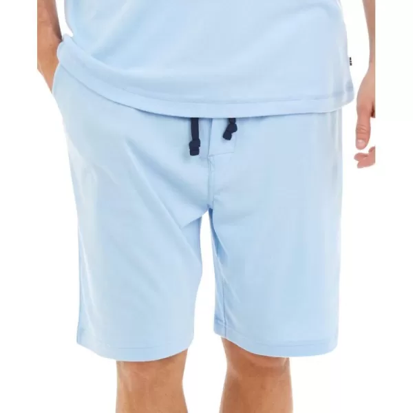 Nautica Mens Soft Knit Elastic Waistband Sleep Lounge ShortNoon Blue