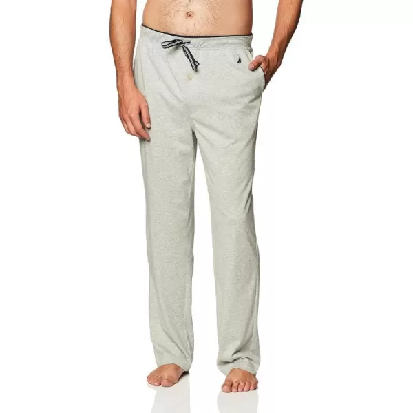 Nautica Mens Soft Knit Sleep Lounge PantGrey Heather