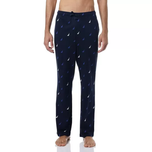 Nautica Mens Soft Knit Sleep Lounge PantNavy Logo