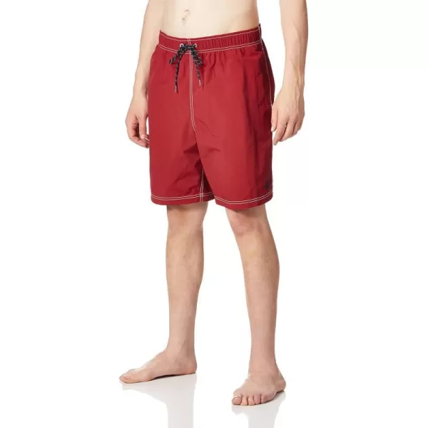 Nautica Mens Solid Quick Dry Classic Logo SwimTrunkbigtall Nautica Red