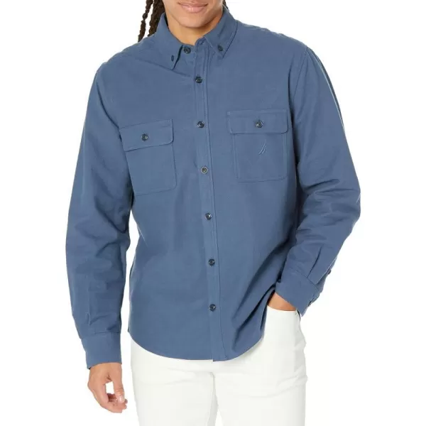 Nautica Mens Solid ShirtWorkshirt