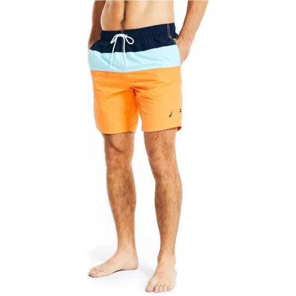 Nautica Mens Standard 8 Colorblock QuickDry SwimNavy