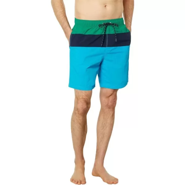 Nautica Mens Standard 8 Colorblock QuickDry SwimPepper Green