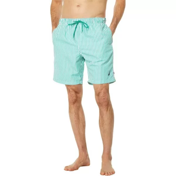 Nautica Mens Standard Sustainably Crafted 8 Printed SwimPepper Green