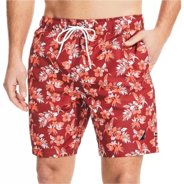 Nautica Mens Standard Sustainably Crafted 8 Swim ShortNautica Red