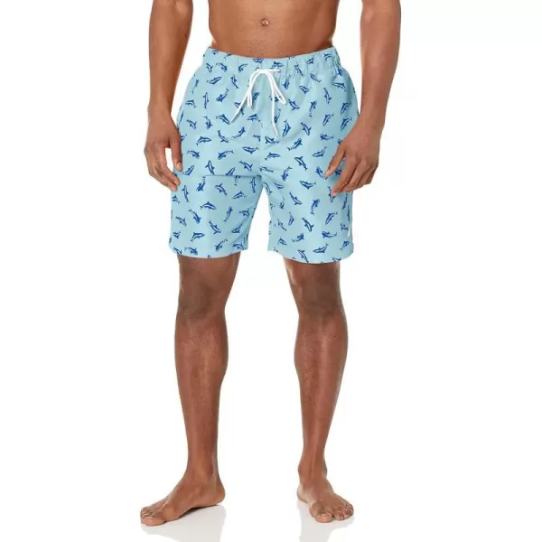 Nautica Mens Standard Sustainably Crafted 8 Swim ShortReel Aqua