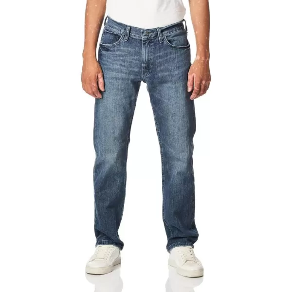 Nautica Mens Striaght Fit Stretch Denim JeansGulf Stream Wash